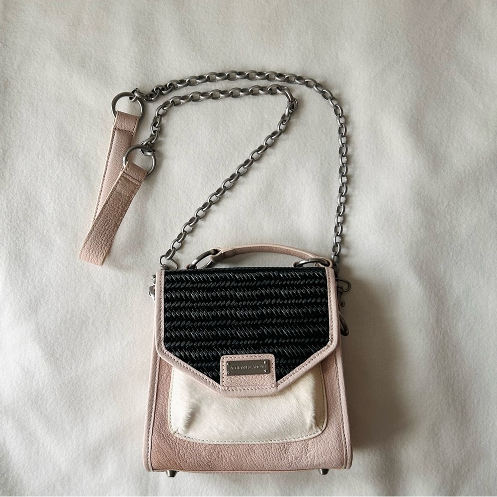 Adrianne Landau lamb skin/ calf skin Leather crossbody bag - Picture 7 of 7